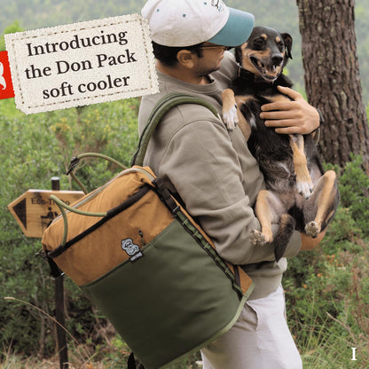 Don Coolio Pack - Insulated Backpack Cooler, 36 Can Soft Cooler Bag, 20L Capacity Hands Free, Leakproof & Waterproof, Portable for Beach, Travel, Camping & Hiking (Forest Daddy)