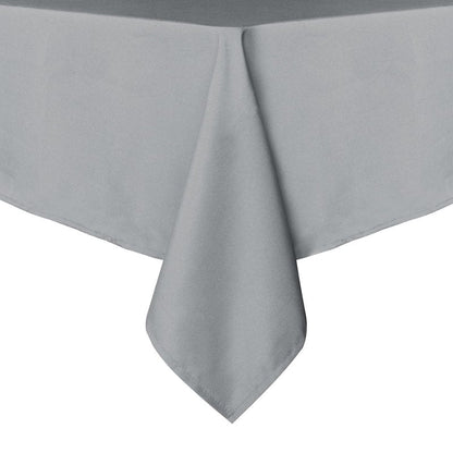 sancua Rectangle Tablecloth - 70 x 120 Inch - Stain and Wrinkle Resistant Washable Polyester Table Cloth, Decorative Fabric Table Cover for Dining Tables, Buffet Parties and Camping, Silver Grey