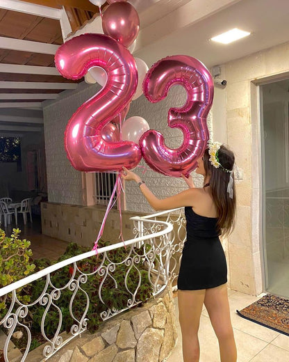 Pink Number 3 Balloon 40 Inch, 3rd Birthday Celebration Supplies for Girls Boys Women Men, 3 Balloon for Girls Boys Theme Party