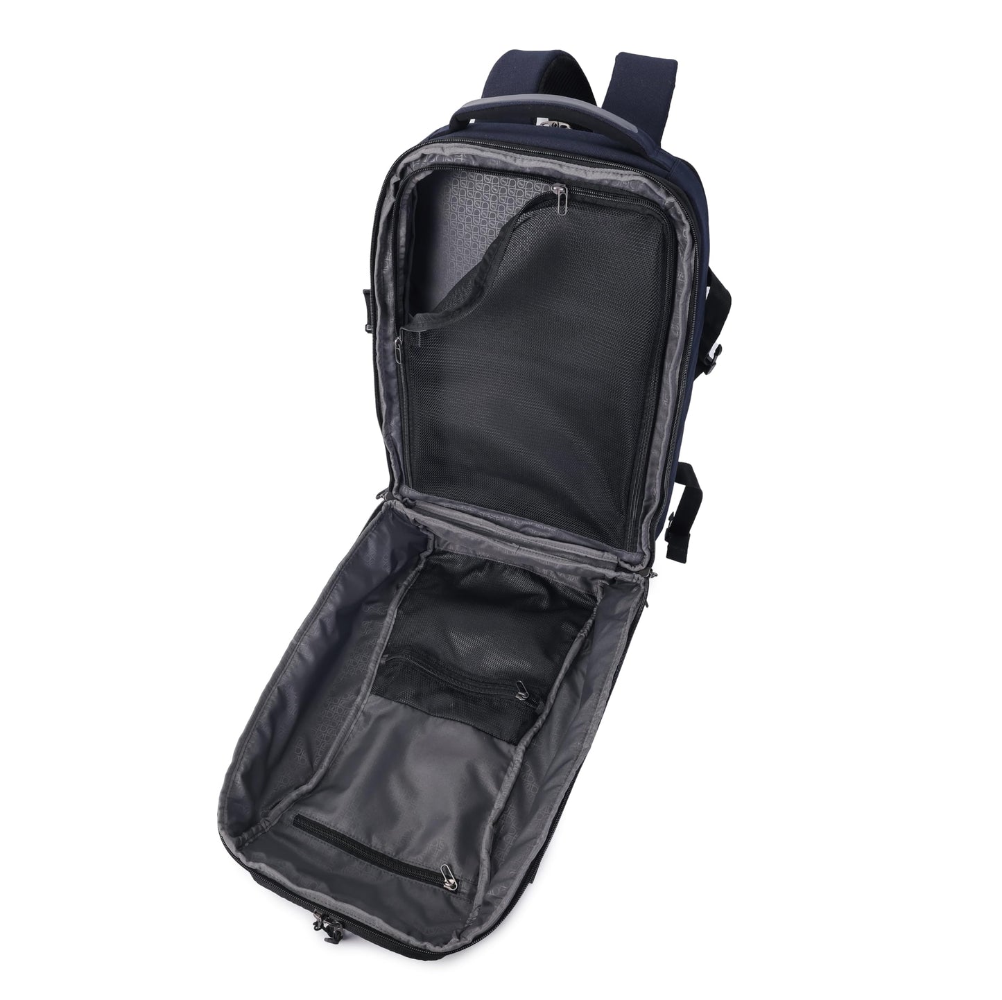 Hedgren TRIP Travel Backpack – Expandable, Water-Repellent RPET with RFID Blocking, Laptop & Clothing Compartments, Rain Cover & Smart Sleeve for Carry-On - 28.5 L (Peacoat Blue)