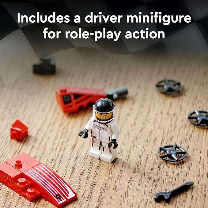 LEGO Speed Champions Porsche 963 76916 Model Car Building Kit Racing Vehicle Toy for Kids 2023 Collectible Set with Driver Minifigure