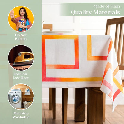Maison d' Hermine Table Cloth Rectangle Table 100% Cotton 60 x 120 Inches Tablecloth Reusable Decorative for Dining Kitchen Room Farmhouse Home Gifts for Mothers Day Spring Summer - Summer Maze