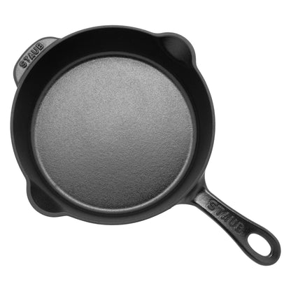 STAUB Cast Iron 8.5-inch Traditional Deep Skillet - Black