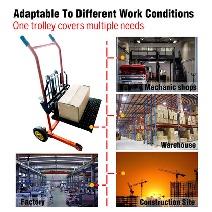 Hydraulic Material Lift Winch Stacker,440 Lbs Pallet Truck Dolly,Lift Table,Compact & Portable Hydraulic Winch for Construction,Warehousing,and DIY Projects