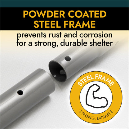 ShelterLogic 78731 Grey 22'x28'x10' Peak Style Shelter