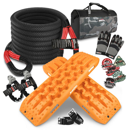 X-BULL New Recovery Traction Tracks with Kinetic Rope Recovery Kit