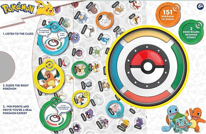 Pokemon Trainer Expert - Electronic Guessing Board Game Listen to The Game Master Clues to Identify 151 Different Pokemon Kids Ages 6+ 1-4 Players Brown Box Packaging