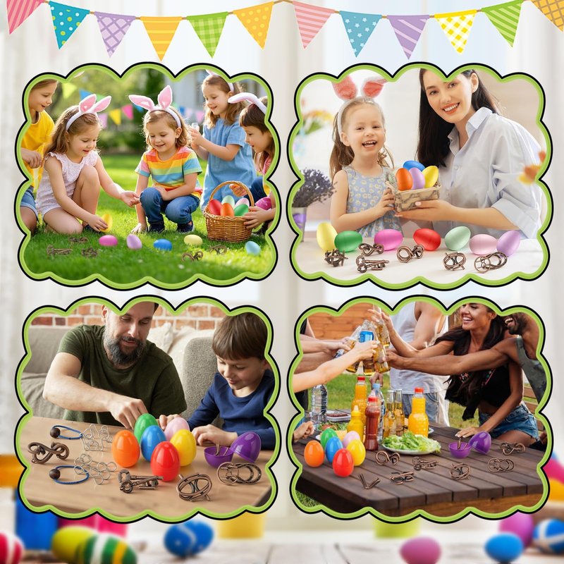 Mytothfy 24 Pcs Brain Teaser Puzzles for Adults Teens - Metal Puzzles 3D Puzzle Game Toys for Adults Teens - Unlock Interlocking Puzzle Adult Teens IQ Education Smart Toys