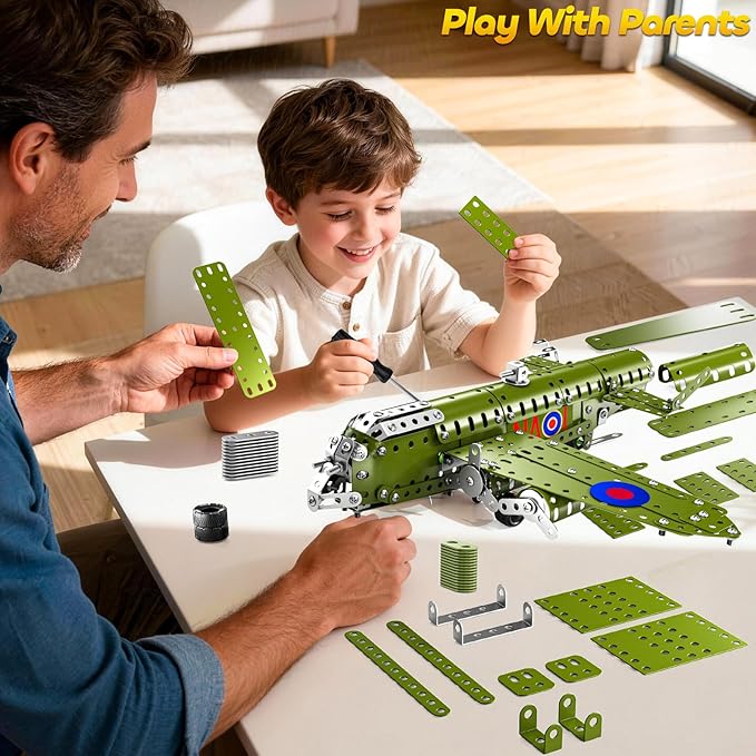 Building Toys Model Airplane Kits for Boys 8-12 Project Building Toys for Kids Educational Assemble Science Kit Airplane Toy Birthday Gifts for Teenagers Boys Ages 8 9 10 11 12