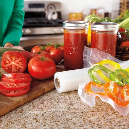 FoodSaver Vacuum Sealer Bags - Custom Length Airtight Food Storage Rolls, 5 Count (2 Pack 8" & 3 Pack 11")