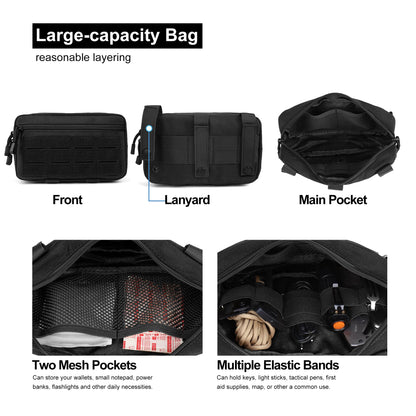 Mardingtop 70L Internal Frame Backpack with Molle Tactical Admin Pouch Utility EDC Tool Pouch