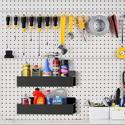 Magnetic Spice Rack Organizer for Fridge Seasoning Organizer for Kitchen storage with Screw Magnetic Shelf with Hook for Refrigerator and Oven (6pack)