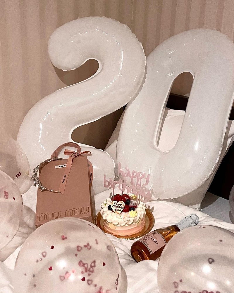 White Number 26 Balloon 40 inch, 26 Number Balloons, 26th White Birthday Decorations for Girls Boys 26 Year Old Party Supplies