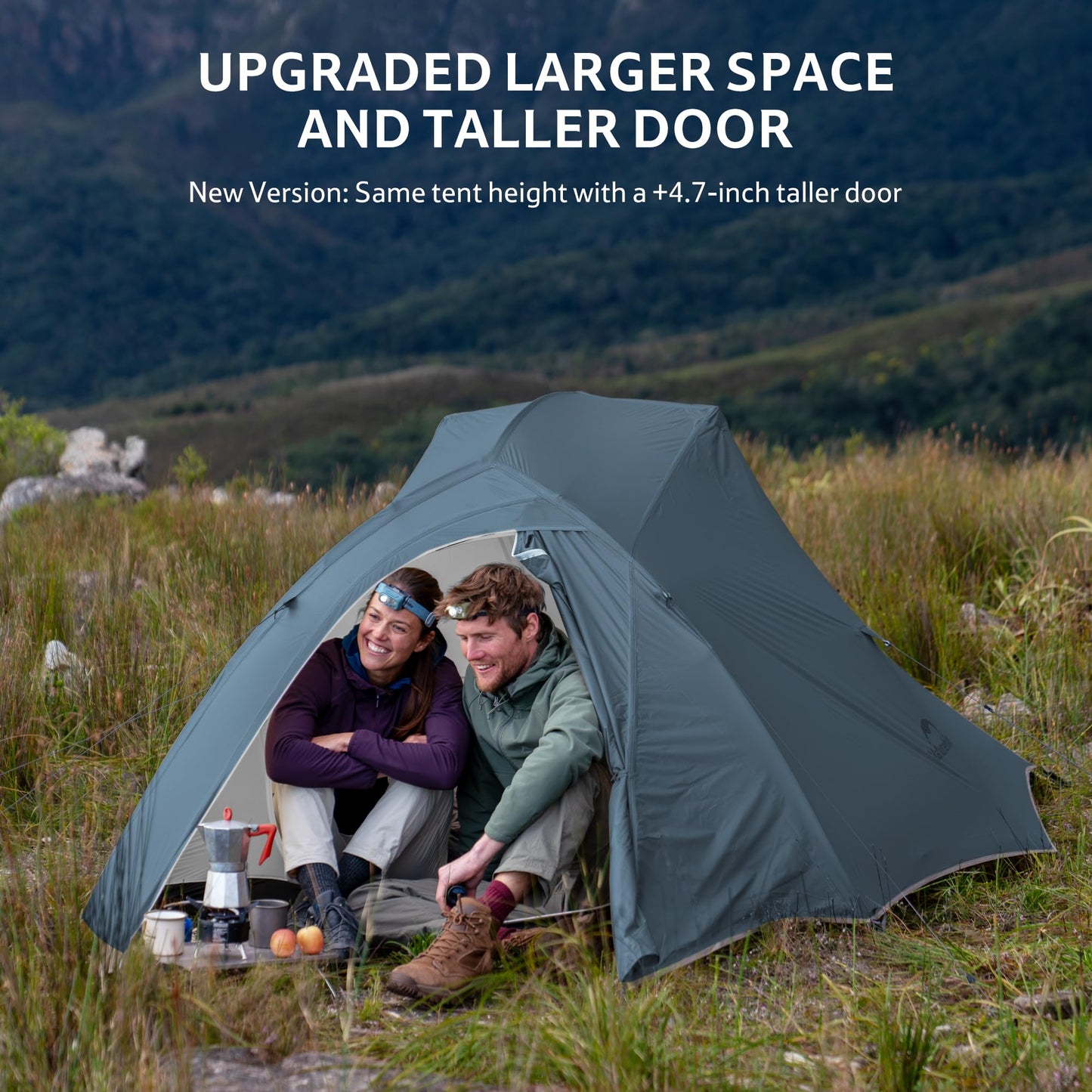 Naturehike Cloud Up 3 Person Backpacking Tent with Footprint - 3 Season Free Standing Lightweight 3 Person Camping Tent | with Footprint, Free Standing, Dome, Camping, Hiking, Waterproof