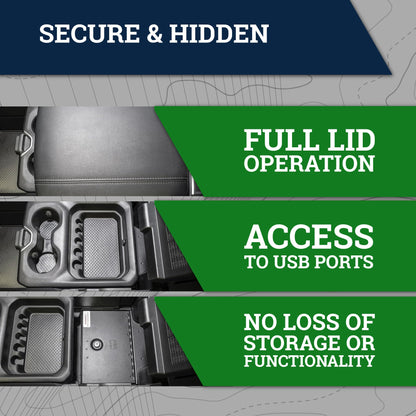 Tuffy Security Products Locking Console Safe – Keyed Lock – Compatible with RAM Sliding Tray Console (2019–2026) - Does NOT fit Limited or Longhorn