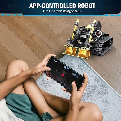 Robot Building Kit with Remote Control STEM Gifts for Kids Age 8-12 Science Robot Kit Coding Robotics Technic Toy for Boys Girls Birthday Gifts 5-in-1 Models with 323 Pieces