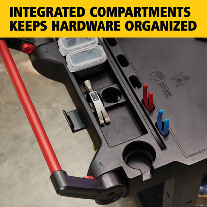 Rubbermaid Commercial Products Heavy Duty Adaptable Utility/Service Cart, Medium, 500 lb. Capacity, Black, for Warehouse/Garage/Cleaning/Maintenance