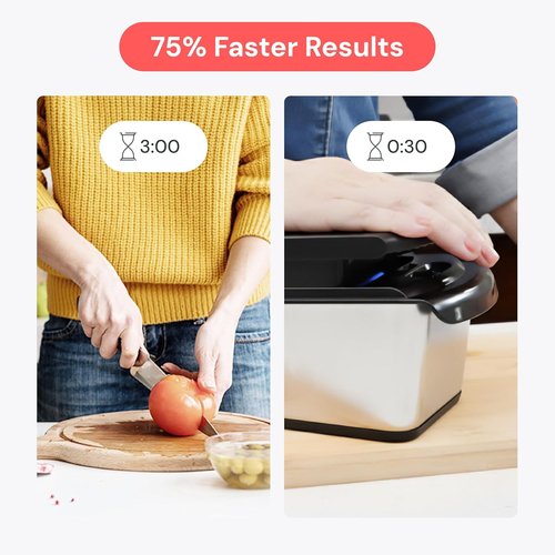 Fullstar Premium Vegetable Chopper - 14-in-1 Mandoline Slicer & Spiralizer with Container | Silver Kitchen Gadget