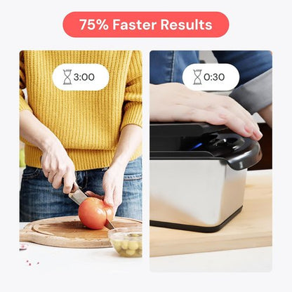 Fullstar Premium Vegetable Chopper - 14-in-1 Mandoline Slicer & Spiralizer with Container | Silver Kitchen Gadget