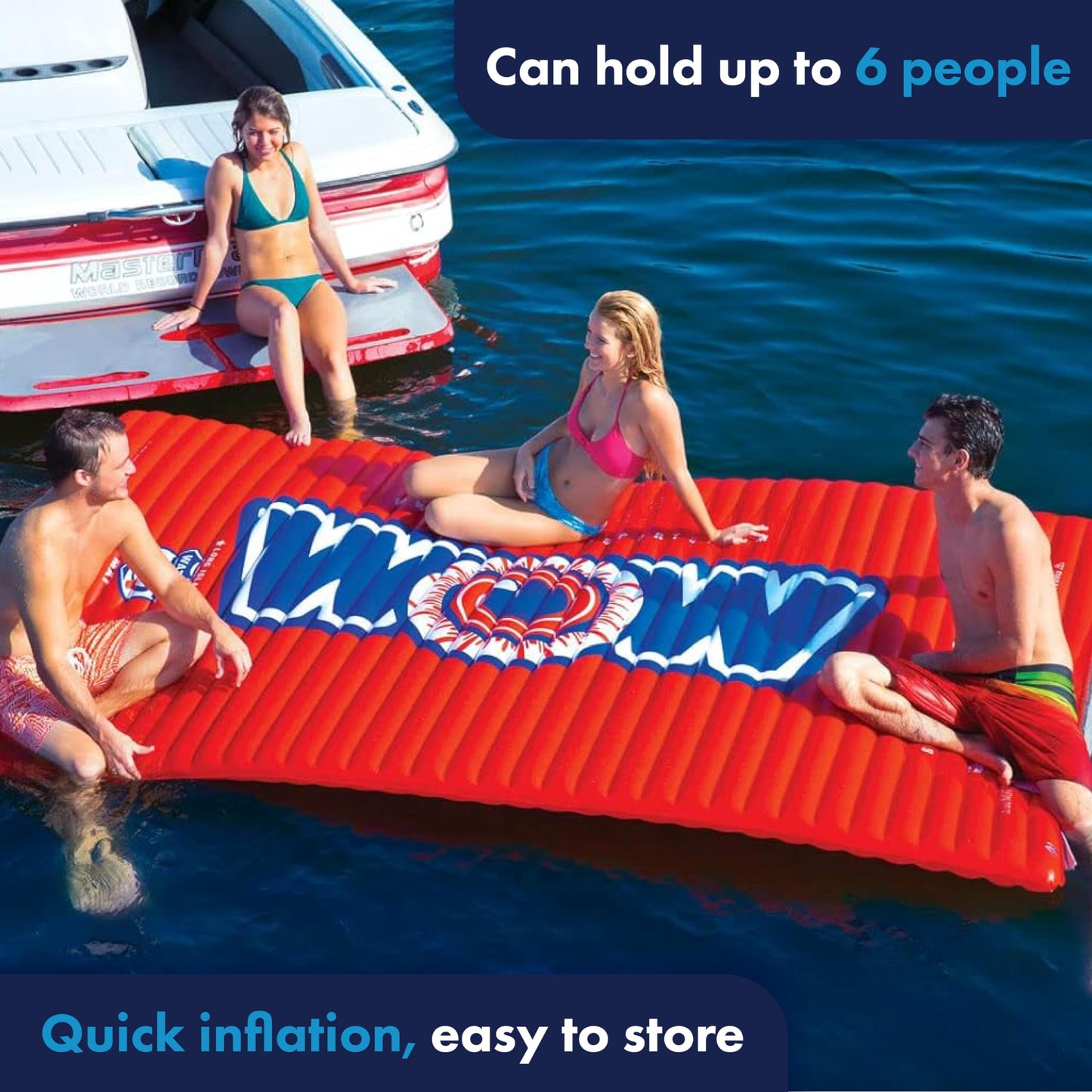 WOW Sports WOW Watersports 12-2040 Water Walkway - Red (10 x 6 Feet)