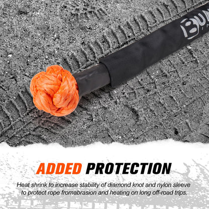 BUNKER INDUST Offroad High Lift Jack with Pair Traction Board Mate + 2Pcs Synthetic Soft Shackle Rope
