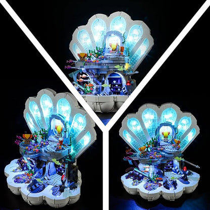 LED Light Kit for Lego Disney 43225 The Little Mermaid Royal Clamshell Set Compatible with Lego 43225 Building Blocks Model(Not Include Blocks Set)