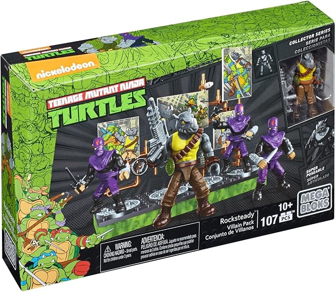 Mega Bloks TMNT Collectors Rocksteady Villain Pack