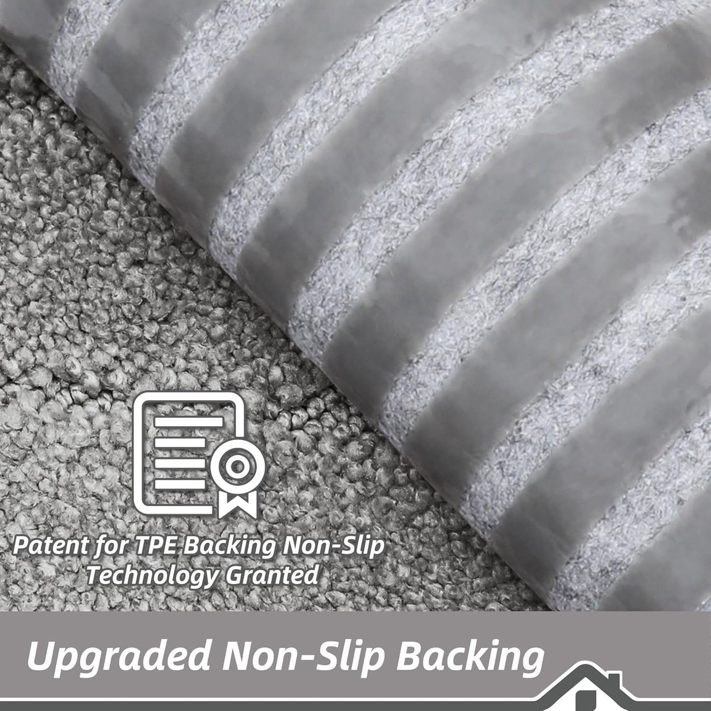 BEQHAUSE Non-Slip Carpet Stair Treads - Soft Indoor Stair Runners, 9" x 28", 15pcs, Grey, Machine Washable