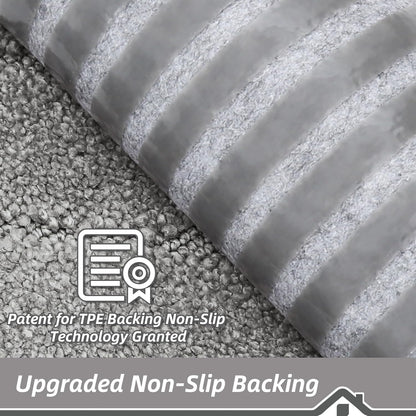 BEQHAUSE Non-Slip Carpet Stair Treads - Soft Indoor Stair Runners, 9" x 28", 15pcs, Grey, Machine Washable