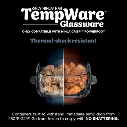 Ninja CleanCrisp™ 4-QT Glassware Container - Microwave & Dishwasher Safe, PFAS Free