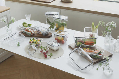 gotman Crystal Lock Airtight Food Storage Containers with Lids Gift Set(7 pack) Tritan | BPA-Free Meal Prep Container | Microwave, Freezer and Dishwasher Safe | Leak-Proof | Fresher Food