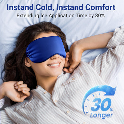 Coolig Eye Mask for Puffy Eyes: Fsa Eligible Items Hsa, Cold Compress for Migraines Headache After Surgery & Puffiness, Reusable Face Ice Pack Gel Sleep Mask for Dark Circles, Relaxing Gifts(Purple)