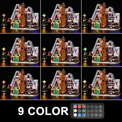 LED Light Kit (Remote Control) Compatible with Lego Gingerbread House - Lighting Set for Creator 10267 (Model Set Not Included)
