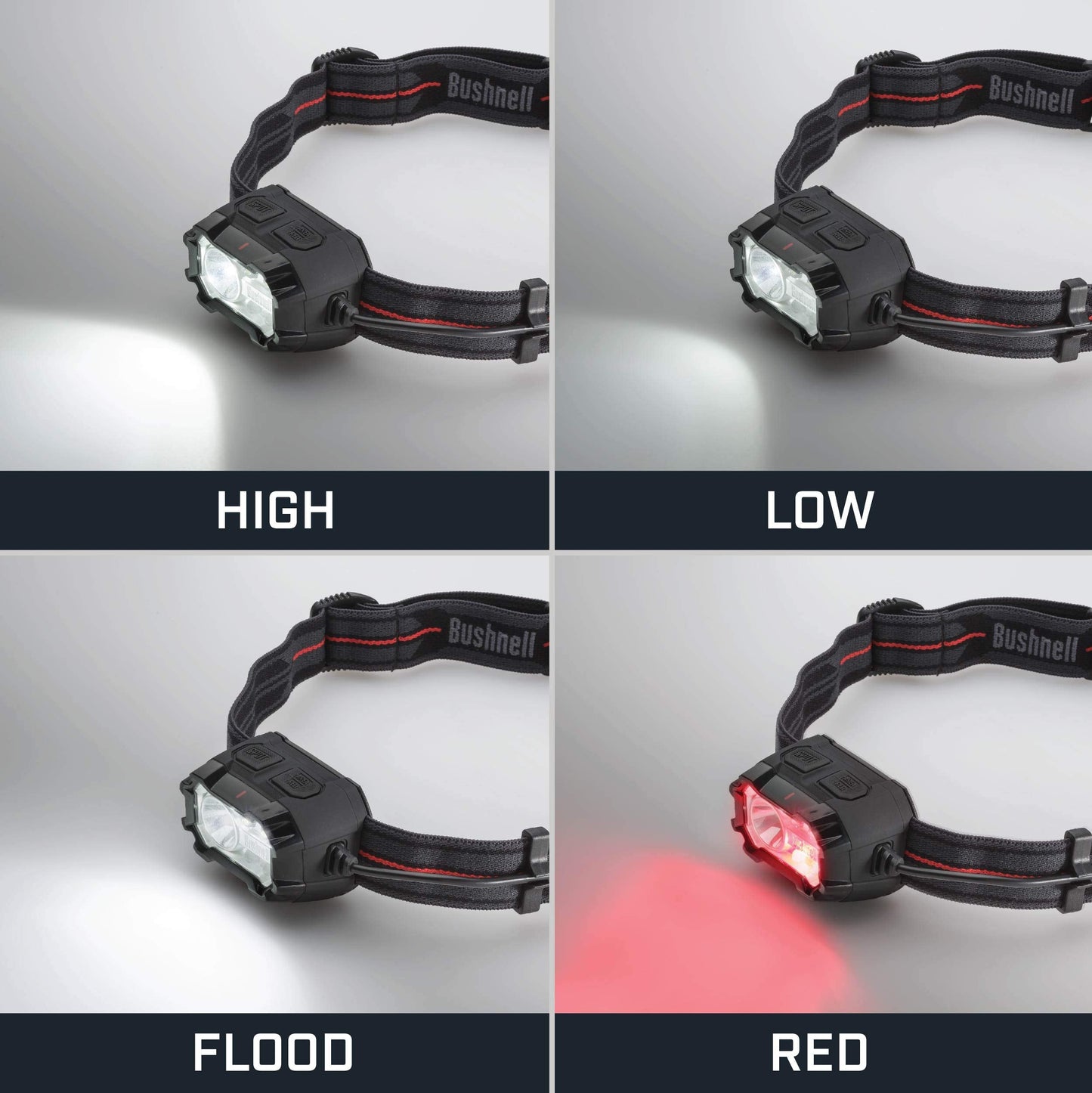 Bushnell PRO Rechargeable 400L Headlamp PRO 1000L Rechargeable Flashlight Bundle