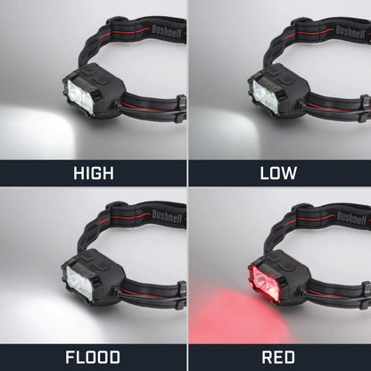Bushnell PRO Rechargeable 400L Headlamp PRO 1000L Rechargeable Flashlight Bundle
