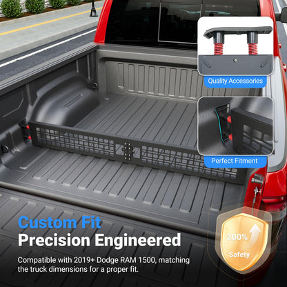 CZmenghe Truck Bed Divider Compatible with 2019-2025 Dodge RAM 1500 Truck Bed Organizer Cargo Manager Replacement for 2019-2025 Dodge RAM Accessories