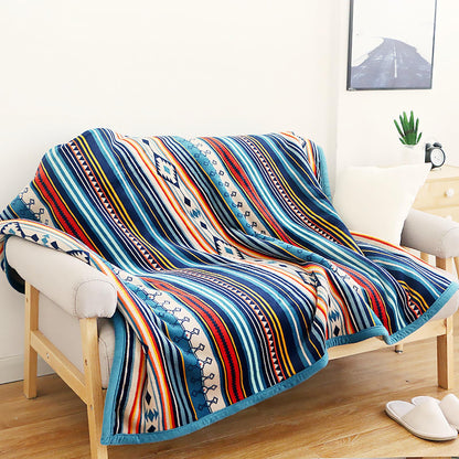 UKELER Bohemian Sherpa Throw Blanket, Faux Fur Blanket Twin Size, Large Super Soft Fluffy Bed Blankets Throws for Bedroom, Living Room, Couch, Sofa, Office, Camping Plush Furry Blanket 60''x80''