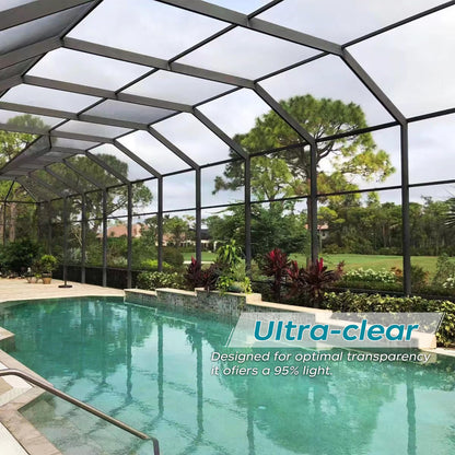 Ailinscn 36" x100' Screen Door Replacement Ultra Clear Stainless Steel Window Screen Mesh for Windows Courtyards Patio Porch Pool