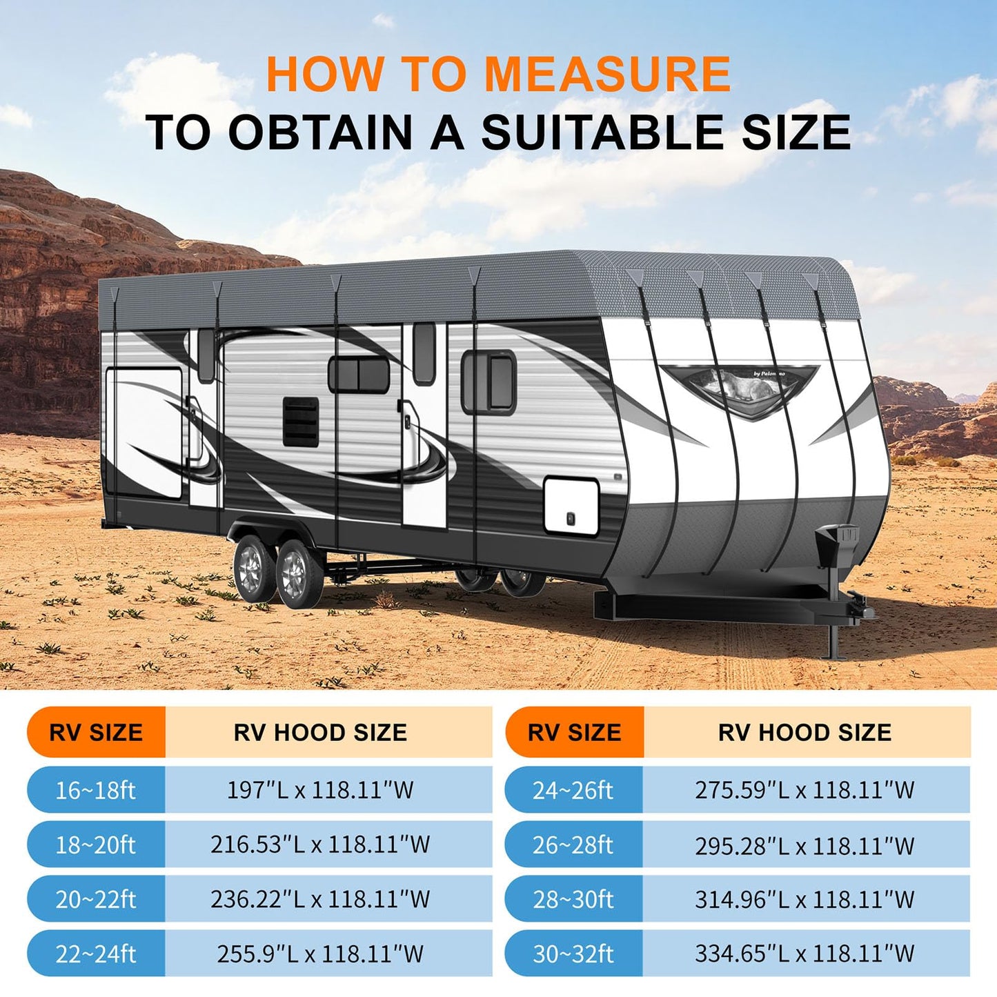 RV Caravan Roof Cover - Rv tarps Heavy Duty Waterproof | Non-Woven Fabric Waterproof Travel Camper Trailer Cover, Foldable Storage Rv Tarpaulin with Straps and Buckles