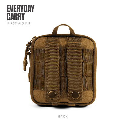 MY MEDIC Everyday Carry First Aid Kit - Emergency Survival Essentials, Medical Supplies & Accessories Bag for Travel Car, Home, Boat, Camper or Backpack - Coyote