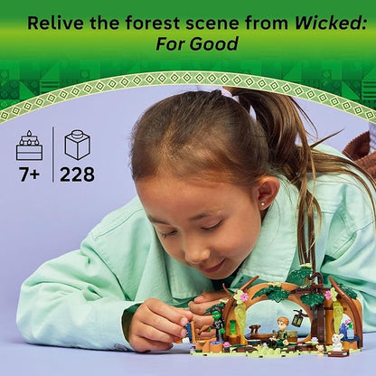 LEGO Wicked Elphaba’s Retreat Building Toy - Elphaba &amp Fiyero Toy Figures and Playset with Forest Friends - Pretend Play Building Blocks for Kids Ages 7+ - Wicked Gift for Girls &amp Boys - 7568