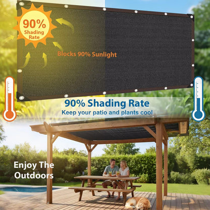 JKNVDVLC 20 x 20 FT Shade Cloth -for Garden Plants, 90% Sunblock Shade Neting -for Outdoor Garden Bed Neting Mesh Pergola Patio Lawn Sun Cloth - for Dog Kennel Cover Chicken Coop