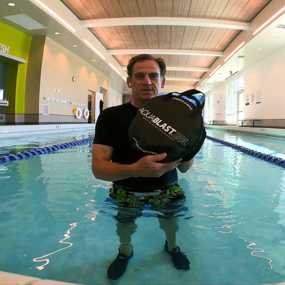 Aqua BLAST 20-Liter Fitness & Punching Bag for Swimming Pools; Get a Total-Body, Low-Impact Workout Using Water Resistance & Weight; The Portable Bag Sets Up in Seconds; Take it Anywhere
