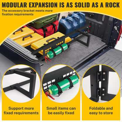 TENGBASE Truck Bed Divider Compatible with 2015-2026 Ford F150, Cargo Manager Molle Panel Truck Bed Organizer Replacement for Ford F-150 Accessories (Without Bed Liner & Pro Power Onboard)