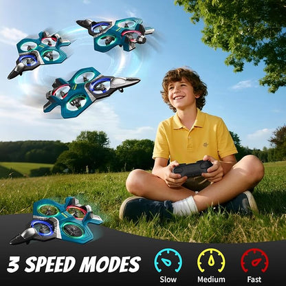4DRC RC Airplanes Remote Control Airplanes with 3 Batteries Foam RC Planes for Kids Adults Beginners 4-7 8-12 12-16 Remote Control Helicopter Fighter Jet Drones for Kids Adults 360° Flip