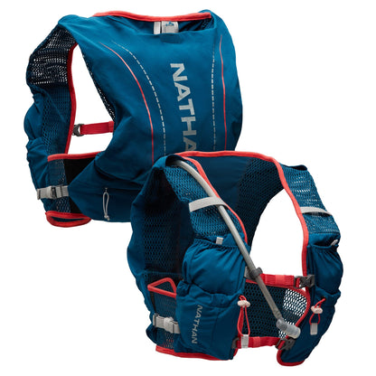 Nathan VaporAir Lite 4 Liter Vest & Hydration Pack with 2L Bladder, Front Water Bottle Pockets, Soft & Breathable Material for Comfort