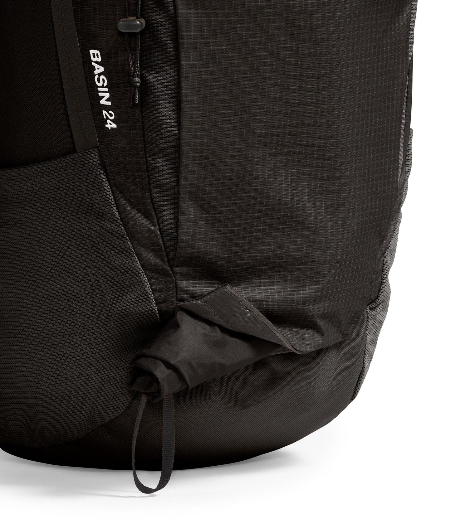 The North Face Basin 24 Liter Technical Daypack with Rain Cover - Unisex, Hiking Pole Attachment, Compression Straps, TNF Black/TNF Black-NPF, One Size