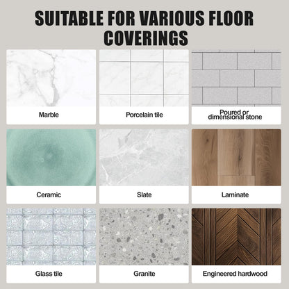 BLARALA Electric Radiant Floor Heating System, 100 Sq.ft Electric Heated Floor Mats for Bathroom, Includes Programmable Thermostat, Heat Mat, Installation Monitor, and Temperature Sensors