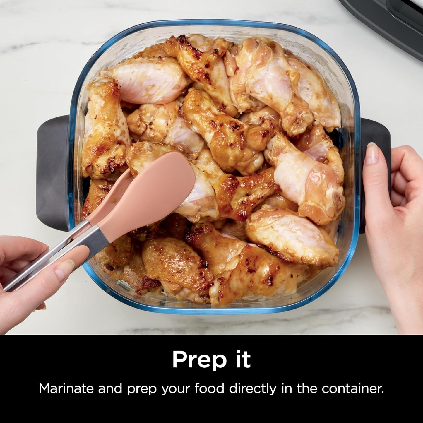 Ninja CleanCrisp™ 4-QT Glassware Container - Microwave & Dishwasher Safe, PFAS Free