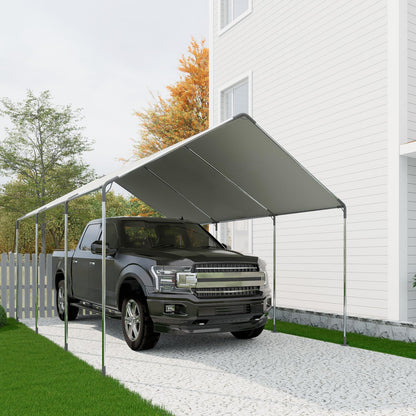 ICITYWALL 8 Leg Carport Kits，High Peak Canopy Fitting Kit with 1-3/8" ID, Galvanized Steel Carport Connectors, shed Frame kit DIY Project